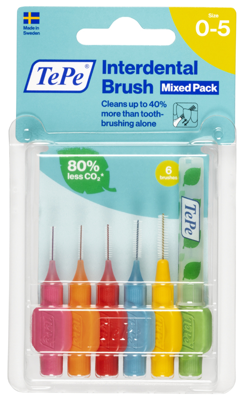 TEPE SCOVOLINI MISTI ROSA/VERDE 6 PEZZI - doctorpill.it