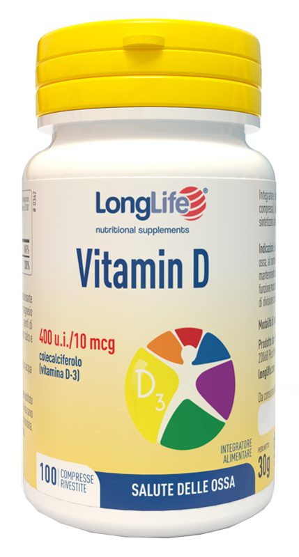 LONGLIFE VITAMIN D 400UI 100 COMPRESSE RIVESTITE - doctorpill.it