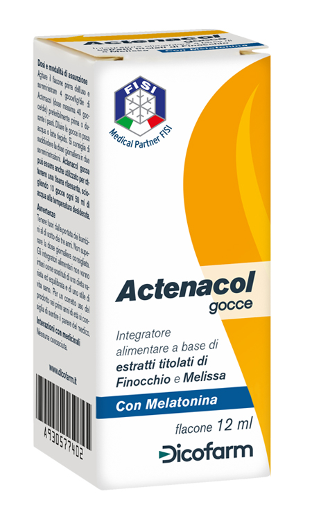 ACTENACOL GOCCE 12 ML CON MELATONINA - doctorpill.it