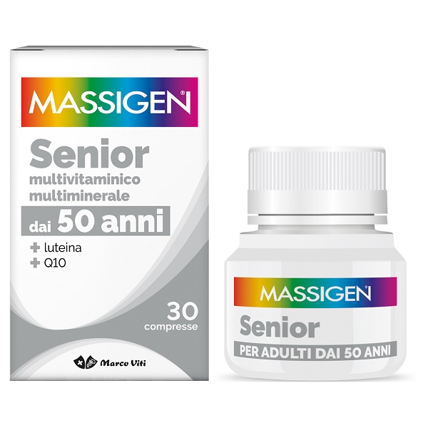 MASSIGEN SENIOR MULTIVITAMINICO E MULTIMINERALE 30 COMPRESSE RIVESTITE - doctorpill.it
