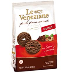 LE VENEZIANE BISCOTTI CACAO/NOCCIOLA 250 G - doctorpill.it