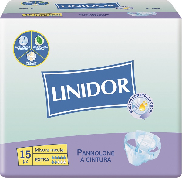 PANNOLONE LINIDOR PERFECT CARE EXTRA A CINTURA MM 15 PEZZI - doctorpill.it