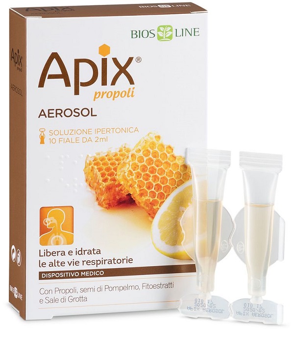 APIX PROPOLI AEROSOL 10 FIALE MONODOSE X 2 ML BIOSLINE - doctorpill.it
