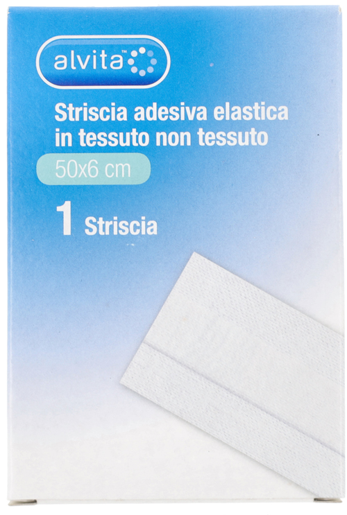 STRISCIA AUTOADESIVA ELASTICA ALVITA TNT 50X6CM - doctorpill.it