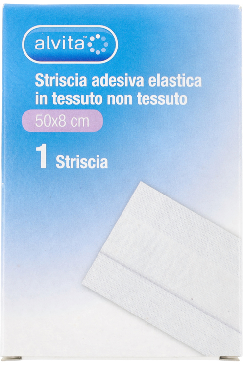 STRISCIA ADESIVA ELASTICA ALVITA TNT 50X8CM - doctorpill.it