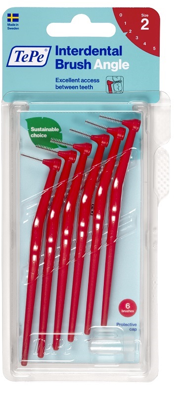 TEPE ANGLE SCOVOLINO ROSSO 0,5MM 6 PEZZI - doctorpill.it