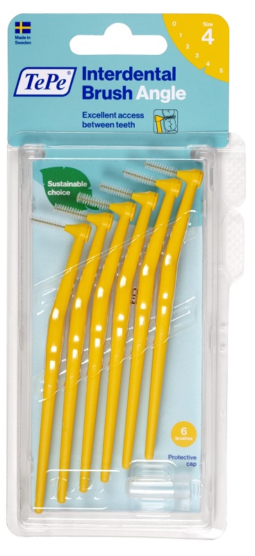 TEPE ANGLE SCOVOLINO GIALLO 0,7MM 6 PEZZI - doctorpill.it