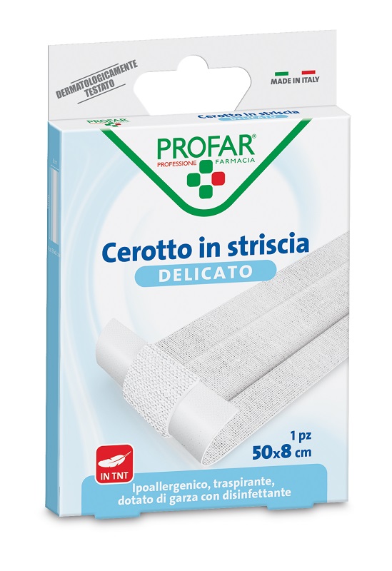 CEROTTO TESSUTO NON TESSUTO DELICATO 1 STRISCIA 50X8 CM PROFAR - doctorpill.it