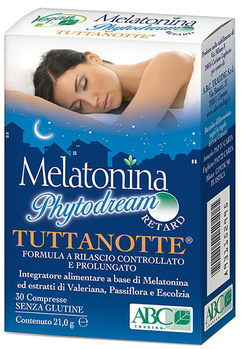 MELATONINA PHYTODREAM TUTTANOTTE RETARD 30 COMPRESSE - doctorpill.it