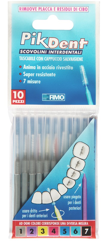 PIKDENT STUZZICOLINO 1 GRIGIO 10 PEZZI - doctorpill.it