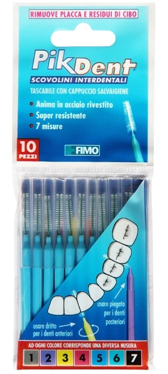 PIKDENT STUZZICOLINO 5 AZZURRO 10 PEZZI - doctorpill.it
