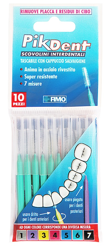 PIKDENT STUZZICOLINO 6 VERDE 10 PEZZI - doctorpill.it