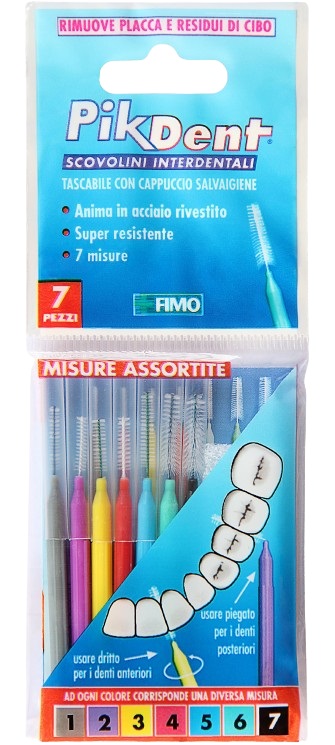 PIKDENT STUZZICOLINO 1 BUSTINA CON 7 MISURE ASSORTITE - doctorpill.it