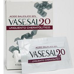 VASESAL 20 6 BUSTINE PLURIDOSE DA 5 ML UNGUENTO CHERATOLITICO - doctorpill.it