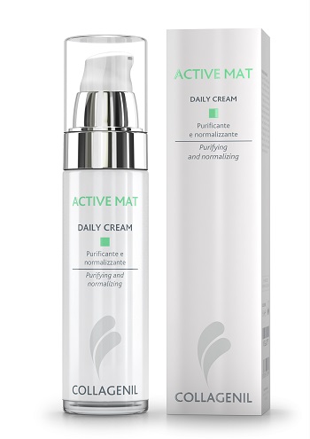 COLLAGENIL ACTIVE MAT DAILY CREAM SEBOREGOLATRICE/PURIFICANTE PER LA PELLE DEL VISO FLACONE 50 ML - doctorpill.it