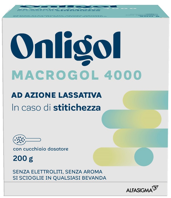 ONLIGOL MACROGOL 4000 200 G CON CUCCHIAINO DOSATORE SENZA ZUCCHERO - doctorpill.it
