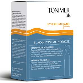 TONIMER HYPERTONIC LAVAGGIO NASALE 18 FLACONCINI - doctorpill.it