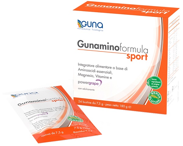 GUNAMINOFORMULA SPORT 24 BUSTE 180 G - doctorpill.it