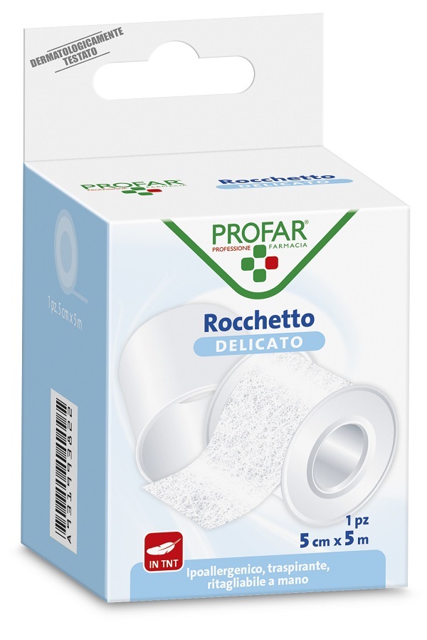 CEROTTO ROCCHETTO TESSUTO NON TESSUTO DELICATO CM 5X5 M PROFAR - doctorpill.it