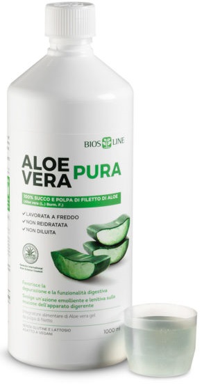 BIOSLINE ALOE VERA SUCCO POLPA 1 LITRO - doctorpill.it