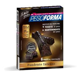 PESOFORMA BARRETTA DOUBLE DARK 6 PASTI 12 X 31 G - doctorpill.it