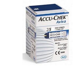 STRISCE MISURAZIONE GLICEMIA ACCU-CHEK AVIVA BRK RETAIL 25 PEZZI - doctorpill.it