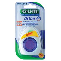GUM ORTHO FLOSS FILO SPUGNOSO 50 PEZZI - doctorpill.it