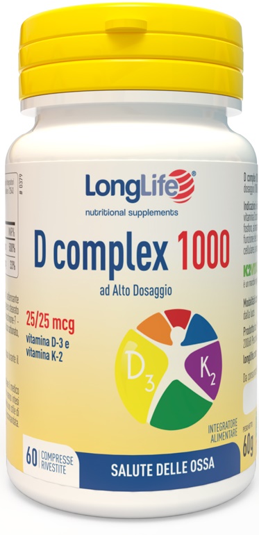 LONGLIFE D COMPLEX 1000 60 COMPRESSE - doctorpill.it
