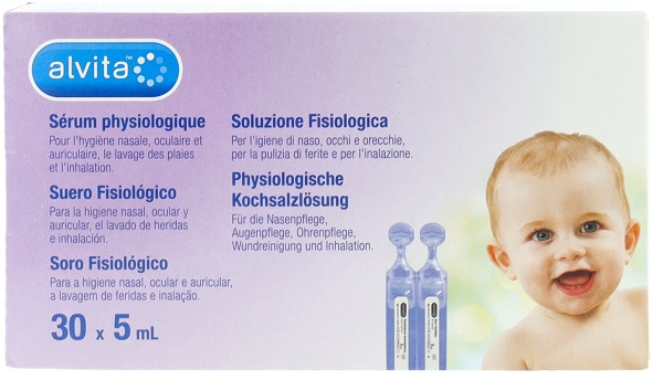 SOLUZIONE FISIOLOGICA ALVITA 30 FIALE X 5 ML - doctorpill.it
