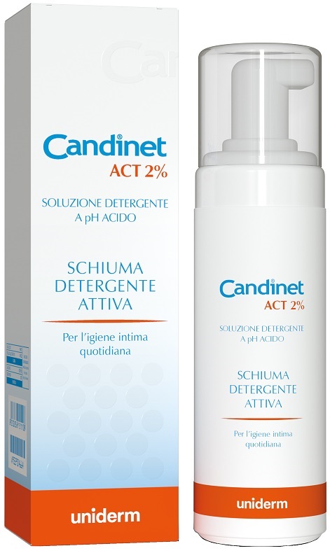CANDINET ACT 2% SCHIUMA DETERGENTE ATTIVA 150 ML - doctorpill.it