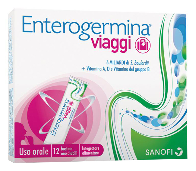 ENTEROGERMINA VIAGGI 12 BUSTINE OROSOLUBILI CONFEZIONE STANDARD - doctorpill.it