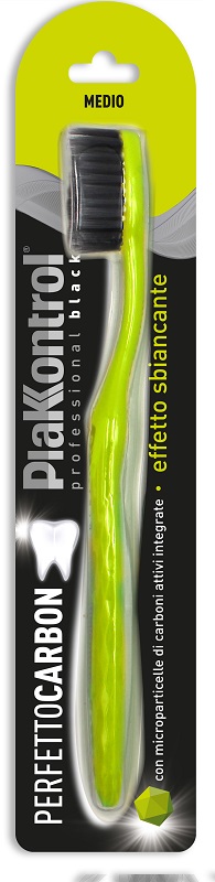 PLAKKONTROL PERFETTO CARBON SPAZZOLINO MANUALE BLISTER 1 PEZZO - doctorpill.it