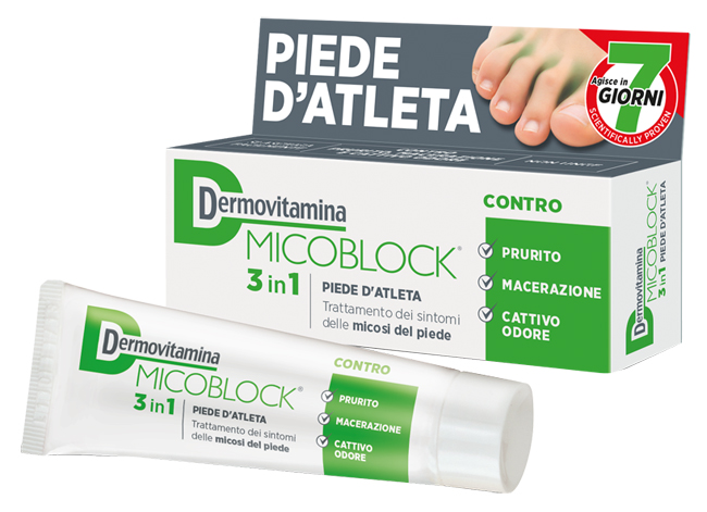 DERMOVITAMINA MICOBLOCK 3 IN 1 PIEDE D'ATLETA 30 ML - doctorpill.it