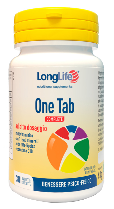 LONGLIFE ONE TAB COMPLETE 30 TAVOLETTE RIVESTITE - doctorpill.it