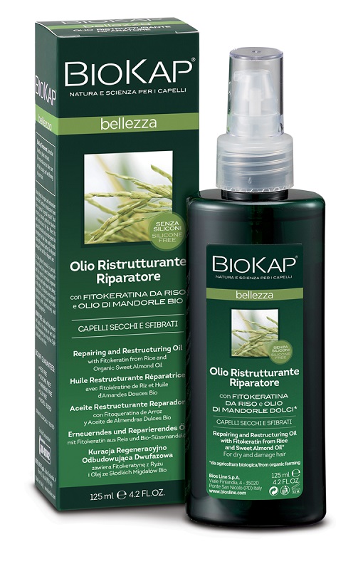 BIOKAP BELLEZZA OLIO RISTRUTTURANTE RIPARATORE 125 ML BIOSLINE - doctorpill.it