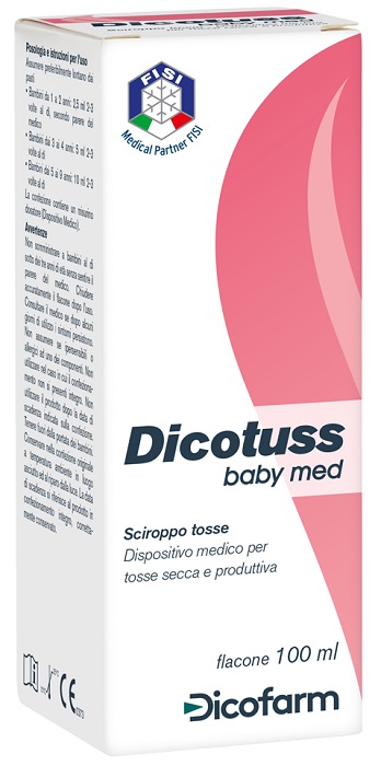 SCIROPPO TOSSE DICOTUSS BABY MED 100 ML GUSTO FRAGOLA DI BOSCO - doctorpill.it