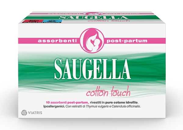 SAUGELLA COTTON TOUCH ASSORBENTI POSTPARTUM 10 PEZZI - doctorpill.it