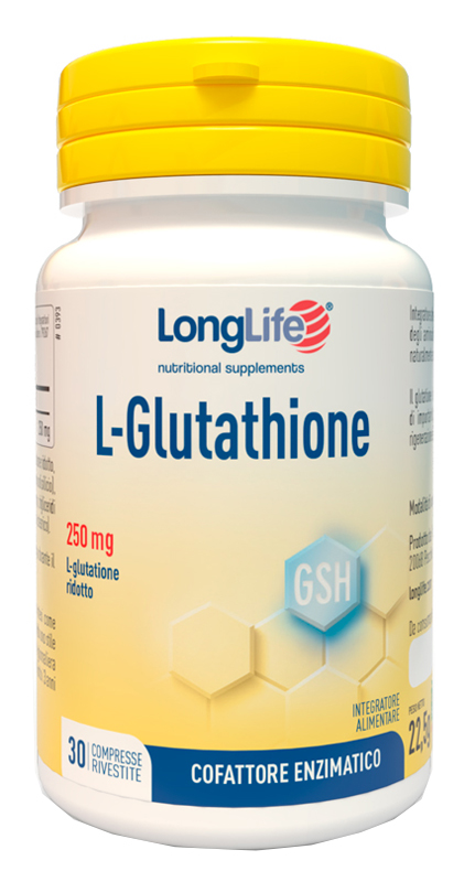 LONGLIFE L-GLUTATHIONE 250 MG 30 COMPRESSE - doctorpill.it