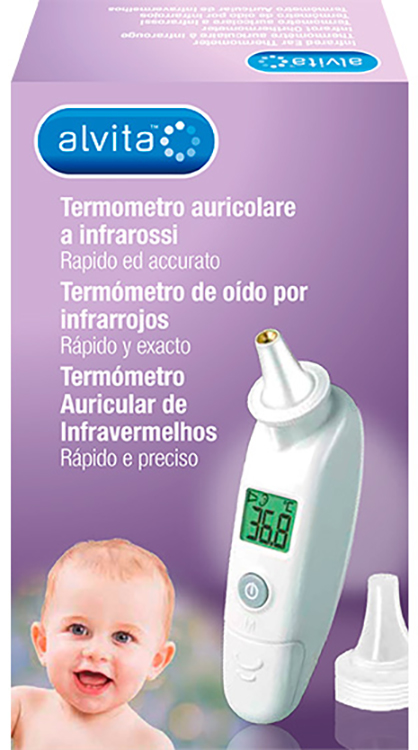 ALVITA TERMOMETRO AURICOLARE A INFRAROSSI - doctorpill.it