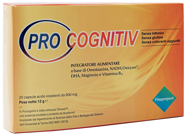 PROCOGNITIV 20 CAPSULE ACIDO RESISTENTI VEGETALI DA 600 MG - doctorpill.it
