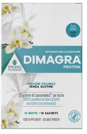 DIMAGRA PROTEIN POLVERE SOLUBILE GUSTO VANIGLIA 10 BUSTINE - doctorpill.it