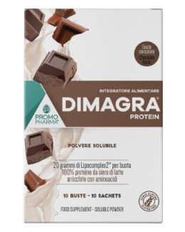 DIMAGRA PROTEIN CIOCCOLATO 10 BUSTE - doctorpill.it
