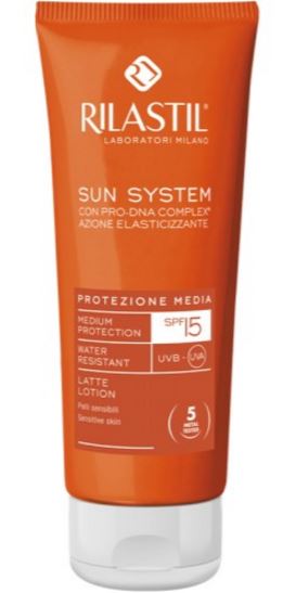 RILASTIL SUN SYSTEM PHOTO PROTECTION THERAPY SPF15 LATTE 100 ML - doctorpill.it