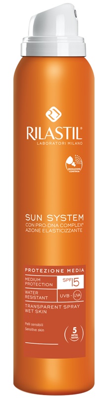 RILASTIL SUN SYSTEM PHOTO PROTECTION THERAPY SPF15 TRANSPARENT SPRAY 200 ML - doctorpill.it