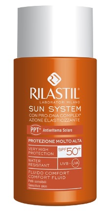 RILASTIL SUN SYSTEM PHOTO PROTECTION THERAPY SPF50+ COMFORT FLUIDO 50 ML - doctorpill.it