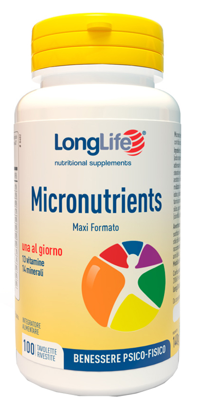 LONGLIFE MICRONUTRIENTS 100 TAVOLETTE RIVESTITE - doctorpill.it