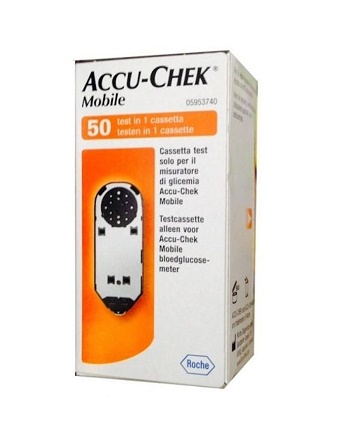 STRISCE MISURAZIONE GLICEMIA ACCU-CHEK MOBILE 50 TEST MIC 2 - doctorpill.it