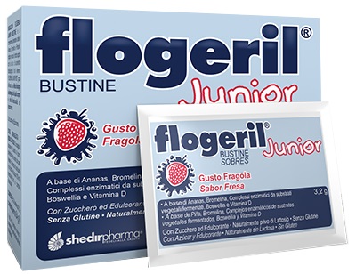 FLOGERIL JUNIOR FRAGOLA 20 BUSTINE - doctorpill.it
