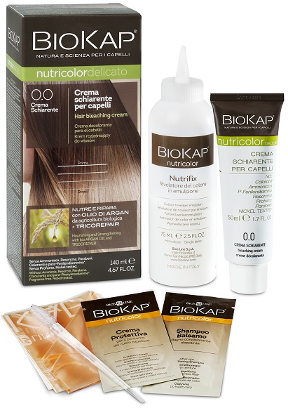 BIOKAP NUTRICOLOR 0,0 NEW CREMA SCHIARENTE TINTA TUBO + FLACONE - doctorpill.it
