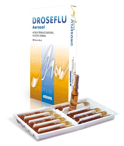 DROSEFLU FIALE AEROSOL ACQUA TERMALE SULFUREA 10 FIALE DA 2 ML - doctorpill.it